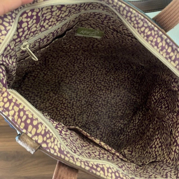 Fossil Black Tote with Multicolor Pattern - Picture 6 of 12